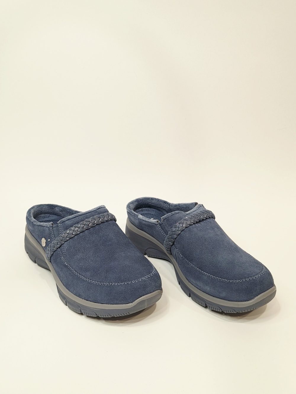 Martha Stewart Skechers Easy Going Shimmer Braided Clogs